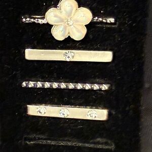 Dress Up Your Apple Watch – Silver Strap Charms – Fits 40mm